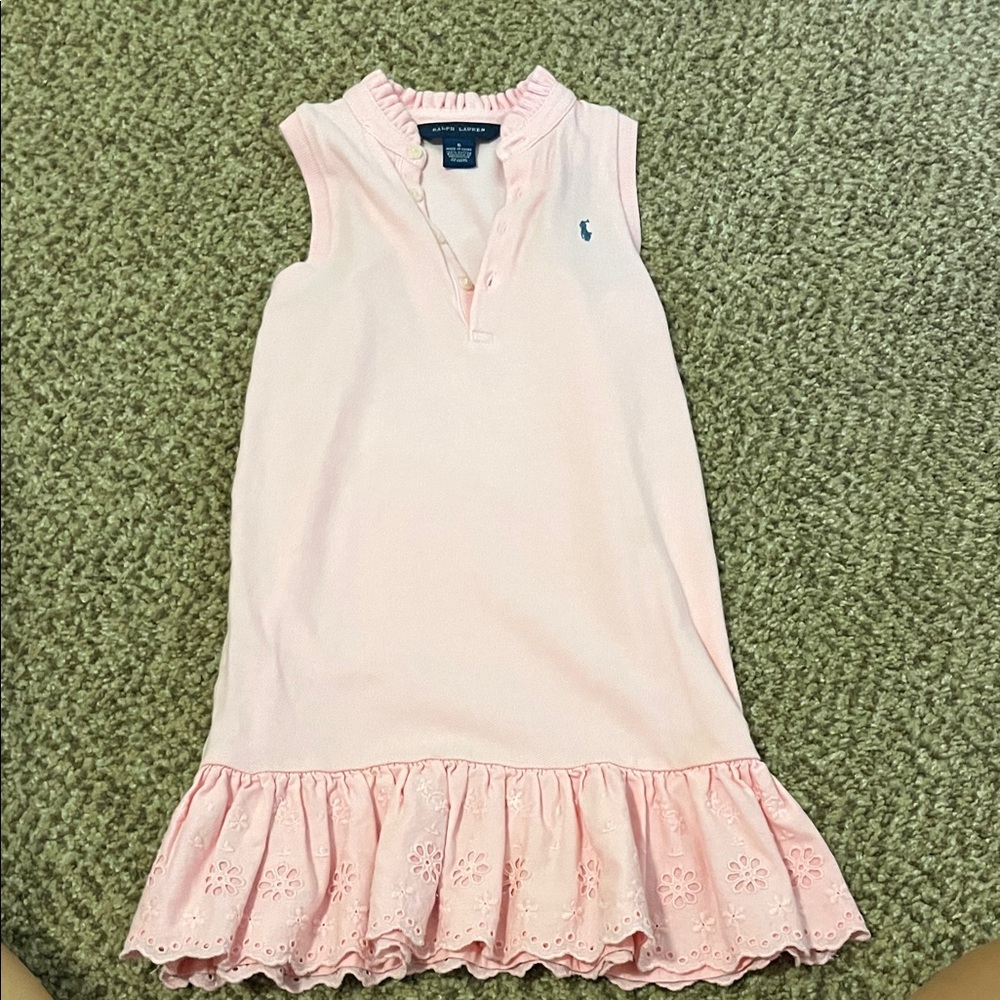 Ralph Lauren Light Pink Ruffled Dress